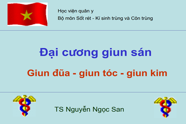Đại cương giun sán – TS Nguyễn Ngọc San -Học viện quân y